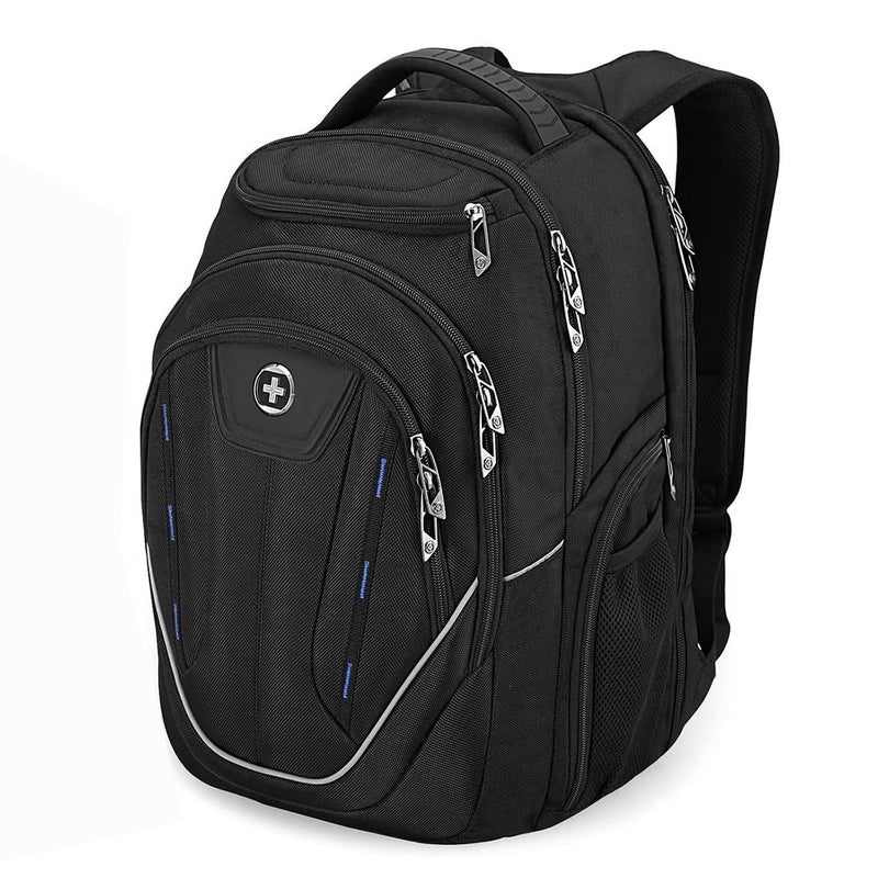Swissdigital Design TSA Business Laptop Backpack For Men,Travel Backpack With USB Charging Port,College Tech Backpacks With RFID Pockets Presents For Men Fits 15.6 Inch Computer | J16BT-1 - Image 1